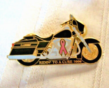 HARLEY DAVIDSON 2006 RIDIN FOR A CURE VEST PIN HOG ROCK RIVER CHAPTER picture