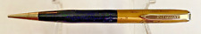 VINTAGE RITEPOINT 106 ADVERTISING MECHANICAL PENCIL, BLUE/GOLD W/ CHROME, 1960'S picture