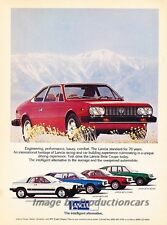 1977 Lancia Beta Original Advertisement Print Art Car Ad J828 picture