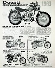 1963 Ducati Scrambler 250 Bronco Falcon Monza Diana - Vintage Motorcycle Ad picture