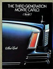 1978 CHEVROLET MONTE CARLO SALES BROCHURE CATALOG ~ 14 PAGES picture