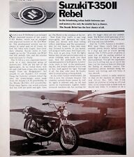 1970 Suzuki T-350 II Rebel - 4-Page Vintage Motorcycle Road Test Article picture