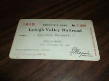 1915 LEHIGH VALLEY RAIL ROAD EMPLOYEE PASS #329 picture