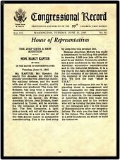 1985 Jeep Comanche New Metal Sign: Marcy Kaptur Congressional Record Announcemnt picture