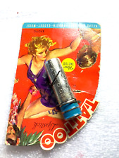 1920s TATTOO’s BARE BREASTED EXOTIC HULAS LIPSTICK TUBE on CARD Vintage Antique picture
