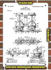 Metal Sign - 1902 Shay Locomotive Truck Patent- 10x14 inches picture