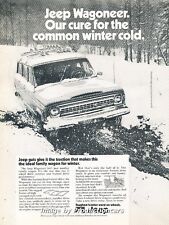 1972 Jeep Wagoneer in snow - Original Advertisement Print Art Car Ad J662 picture