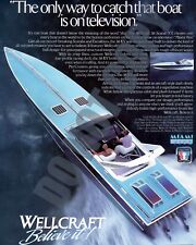 Wellcraft Offshore Boat Miami Vice TV Show Magazine Ad 8x10 Photo picture