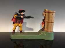 A Vintage Reproduction William Tell Cast Iron Bank picture