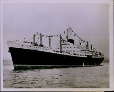 GA49 '53 Original Photo SPANISH SHIP COMPLETES MAIDEN VOYAGE Guadalupe NY Harbor picture