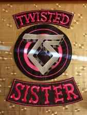 TWISTED SISTER Biker Motorcycle Rider Embroidered Iron On Patch Back of Jacket picture