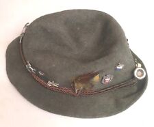 Vintage Seeberger Gray Austrian Bavarian German Berghut Hat -WITH PINS picture