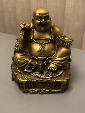 Happy Buddha Statue Vintage Lucky Heavy picture