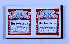 Budweiser Can Unformed Unrolled Steel Vintage 1976  Original NOS M / NM No Rust picture