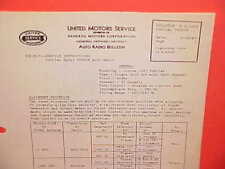 1937 PONTIAC SIX EIGHT UNITED MOTORS DELCO GM RADIO SERVICE SHOP MANUAL 983526 picture