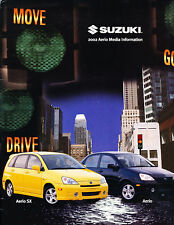 2002 Suzuki Aerio Media Sales Brochure Folder, Prints picture