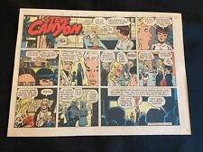 #H04 STEVE CANYON by Milton Caniff Lot of 9 Sunday Half Page Comic Strips 1971 picture