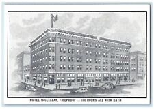 c1920 Hotel McClellan Fireproof Exterior View Building Wichita Kansas Postcard picture