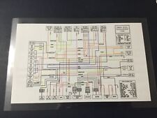 1973-75 Yamaha RD350A/B 11X14 full color laminated wiring diagram picture