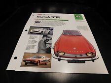 1950-1981 Triumph TR Spec Sheet Brochure Photo Poster 79 78 77 76 75 74 51 52 53 picture