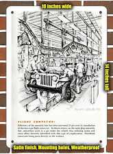 Metal Sign - 1948 Willys Jeep- 10x14 inches picture