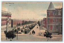 1907 Horse Carriage Dirt Road Building Baltimore Maryland MD Antique Postcard picture