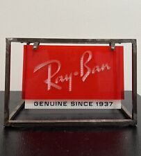 RAY-BAN genuine since 1937 Double Sided Metal/Plexi Counter Display-Authentic picture
