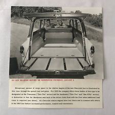 1953 Chevrolet Station Wagon Factory Press Photo Photograph Print picture