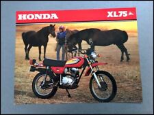 1979 Honda XL75 Bike Motorcycle 1-page Original Brochure Spec Sheet picture