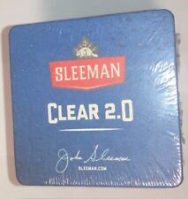 Pack of 125, Sleeman Clear 2.0 Bar Coaster 4 inch x 4 inch 2-sided NEW Sealed picture