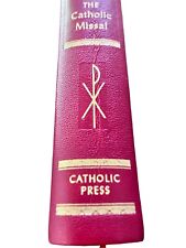 The Catholic  Missal Antique The Catholic Press 1955 Imprimatur Cardinal Stritch picture