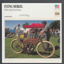 1910 Flying Merkel 1000cc Board Track Racer Bike Motorcycle Photo Spec Info Card picture