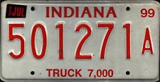 Vintage 1999 INDIANA License Plate - Crafting Birthday MANCAVE slf picture