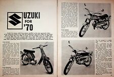 1970 Suzuki - 6-Page Vintage Motorcycle Article picture
