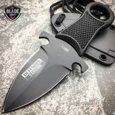 XTREME Tactical Black FULL TANG NECK Knife FIXED BLADE MILITARY DAGGER + Sheath picture