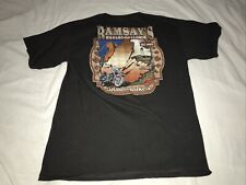 Mens Harley Davidson Ramsay's Cape Breton NS Tee Shirt Size Large Black picture