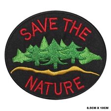 Save The Nature Logo Embroidered Patch Iron On/Sew On Patch Batch picture