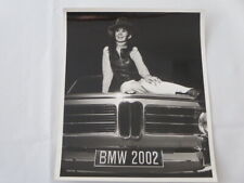 Vintage Art Photograph Model with BMW 2002 Car - 1960s or 1970s Montreal  picture
