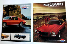 1973 CHEVROLET CAMERO BUILDING A BETTER WAY IN 1973: 2 CAR AUTO BROCHURES picture