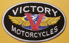 V Victory Motorcycles Worldwide Ship Embroidered Patch * picture