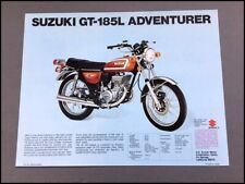 1974 Suzuki GT-250L Hustler GT-165L Bike Motorcycle 1-page Sales Brochure Sheet picture