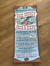 Vintage 1975 ERIE COUNTY FAIR POSTER HAMBURG NY 70s American thrill show jump picture