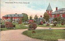 1914 Oxford, NY Flower Garden W.R.C Home Chenango County New York Postcard picture