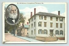 Henry Wadsworth Longfellow Home Portland Maine ME Postcard picture