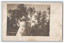 1908 Park Canyon Family Taking Photo Troy New York NY RPPC Photo Postcard picture