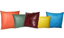 Genuine Lambskin Leather Square Pillow Cover Sofa Cushion Case & Bedroom SP02 picture