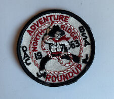 Vintage Boy Scout Patch DAC BSA North Ridge Roundup 1963 VTG Cloth Patch  picture