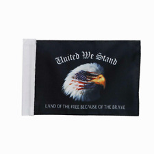 US FLAG Motorcycle UNITED WE STAND fits 3/8