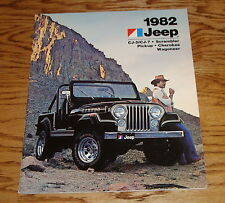 Original 1982 Jeep Full Line Deluxe Sales Brochure 82 CJ-5 CJ-7 Cherokee picture
