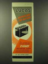 1955 Lucas Car Battery Ad - Lucas Britain's Best Car Battery picture